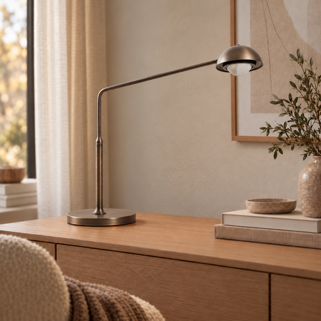 ETH Moderne tafellamp Amy 1-lichts brons met dim to warm
