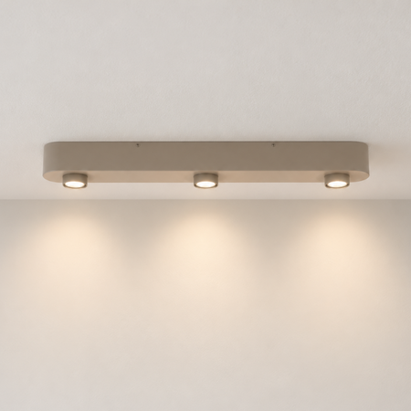 BelaLuz Moderne opbouwspot Bar 3-lichts beige