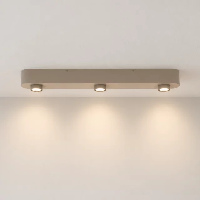 Opbouwspot Bar 3-lichts beige
