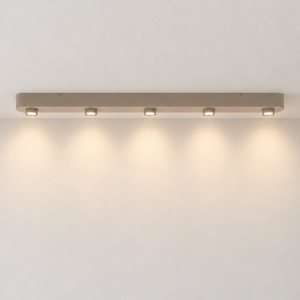 BelaLuz Moderne opbouwspot Bar 5-lichts beige