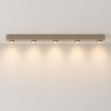 BelaLuz Moderne opbouwspot Bar 5-lichts beige