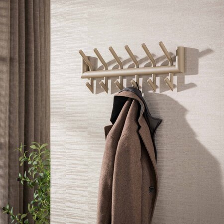 BelaLuz Moderne kapstok Tiyu 12 haken beige