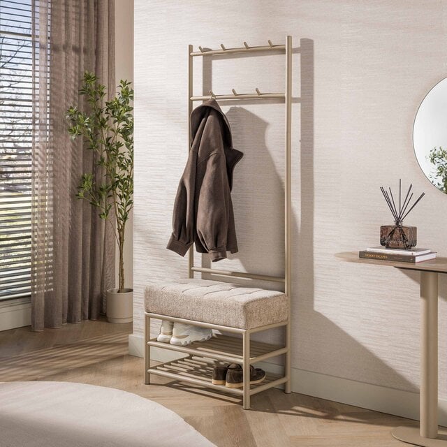 Garderobebank Lema 70 cm beige