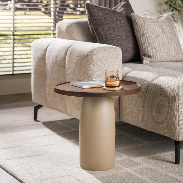 Bijzettafel Delia cm beige