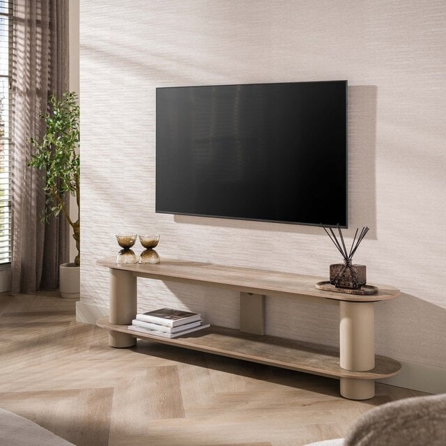 TV-meubel Ayla 180 cm travertin beige