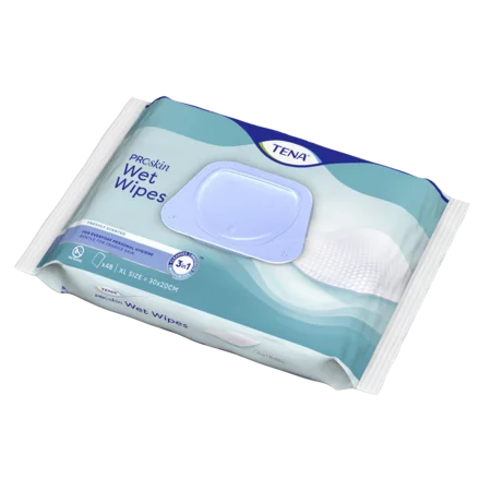 TENA Wet Wipes ProSkin  met dispenser (48 stuks)