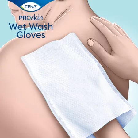 TENA Wet Wash Glove mildly scented 5 of 8 stuks