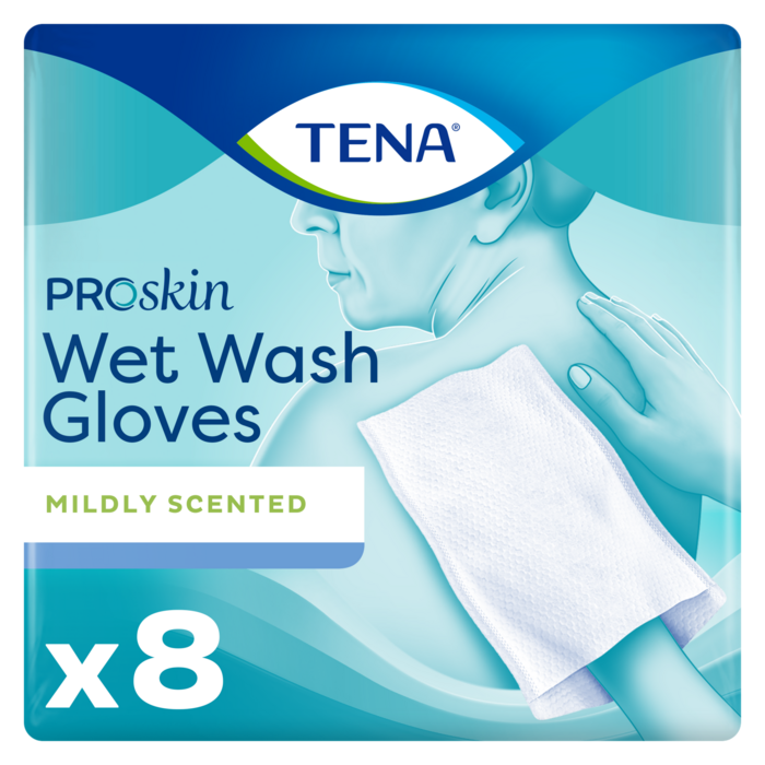 TENA Wet Wash Glove mildly scented 5 of 8 stuks