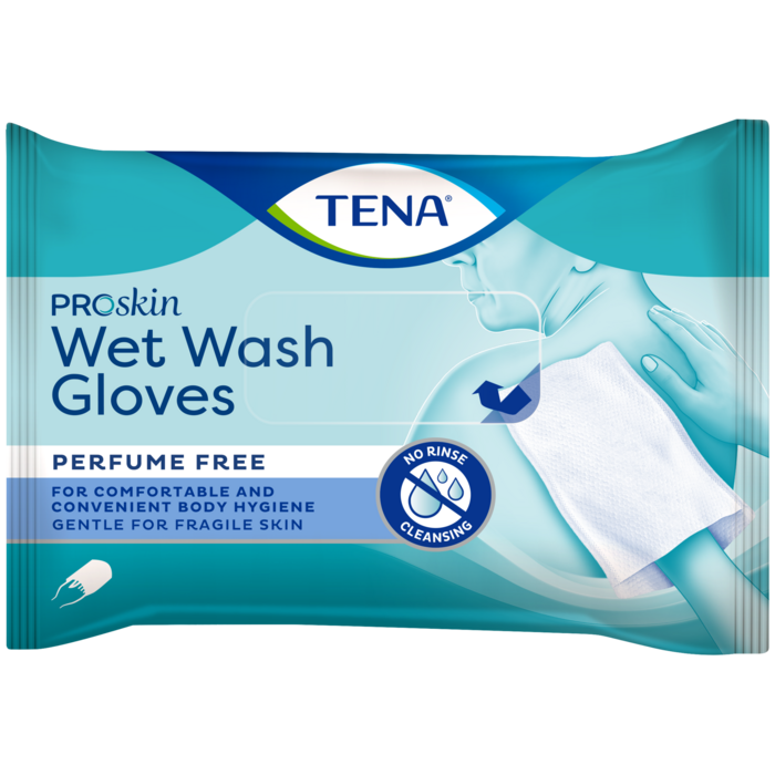 TENA Wet Wash Glove - perfume-free 5 / 8 stuks
