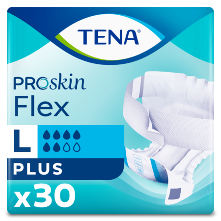 TENA Flex Plus ProSkin (S/ M/ L/ XL). 30 stuks.