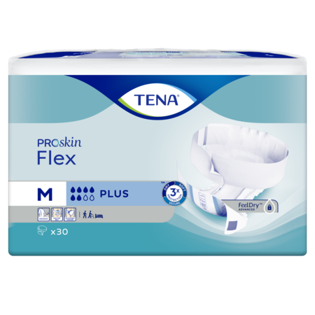 TENA Flex Plus ProSkin (S/ M/ L/ XL). 30 stuks.