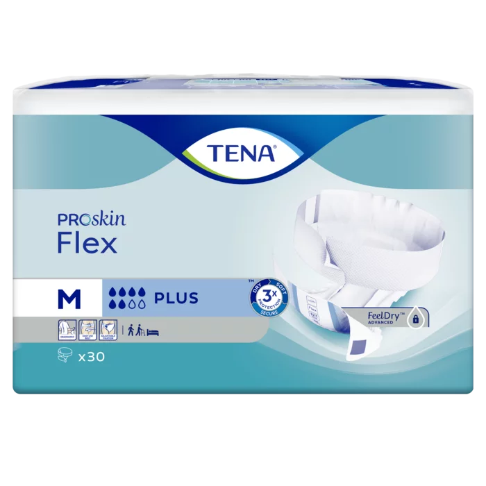 TENA Flex Plus ProSkin (S/ M/ L/ XL). 30 stuks.
