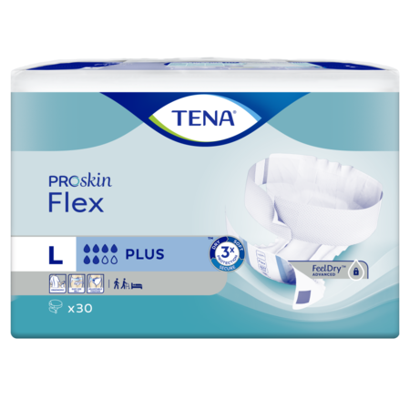 TENA Flex Plus ProSkin (S/ M/ L/ XL). 30 stuks.