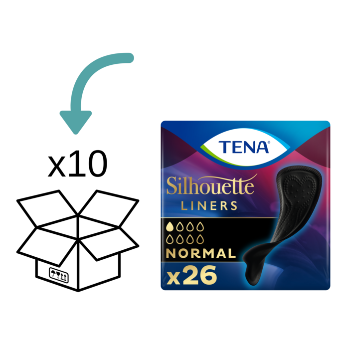TENA Silhouette Normal Noir  - 10 pakken