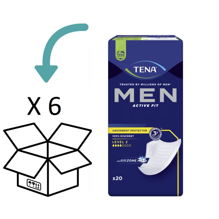 TENA Men Level 2  - 6 pakken - 120 stuks
