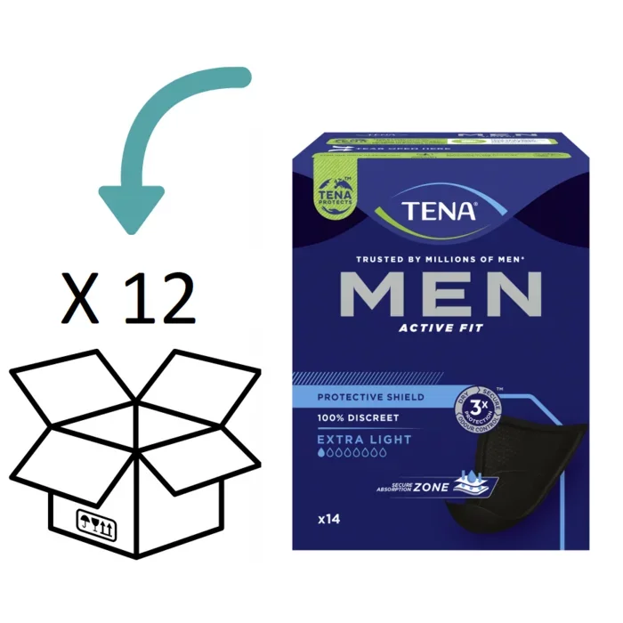 TENA TENA Men Protective Shield  - 12 pakken