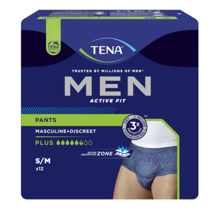 TENA TENA Men Active Fit Pants Plus  S/ M of L/ XL