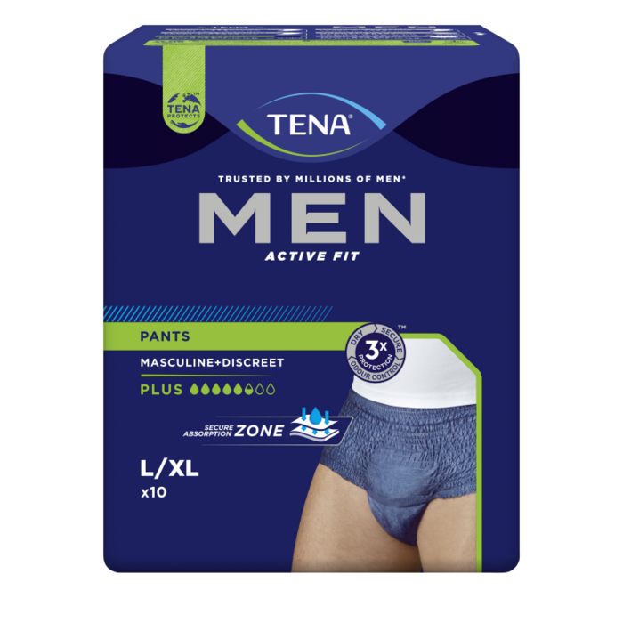 TENA TENA Men Active Fit Pants Plus  S/ M of L/ XL