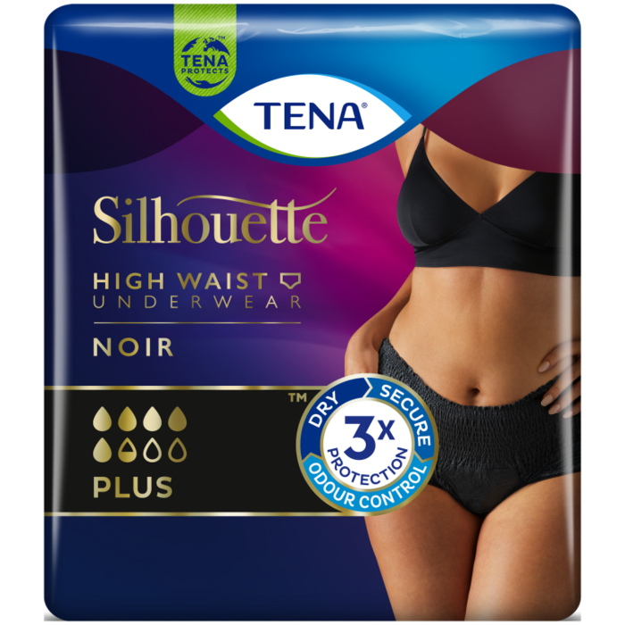 TENA Silhouette Plus High Waist Noir (oude variant)