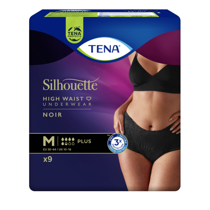 TENA Silhouette Plus High Waist Noir (oude variant)
