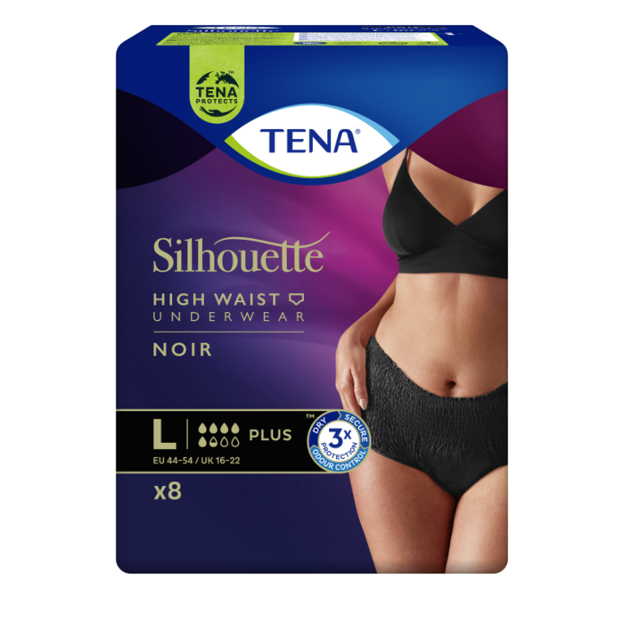 TENA Silhouette Plus High Waist Noir (oude variant)
