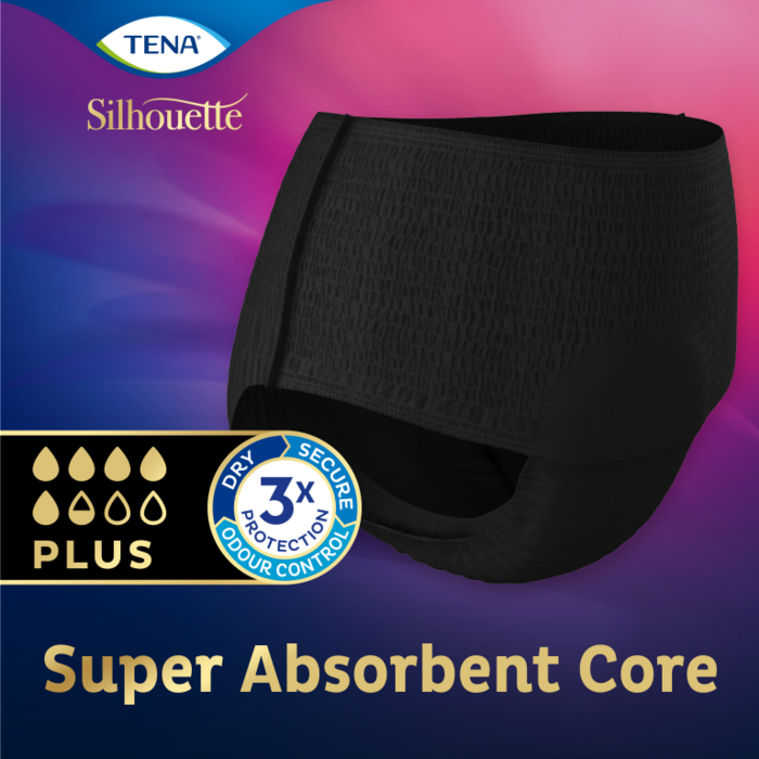 TENA Silhouette Plus High Waist Noir (oude variant)