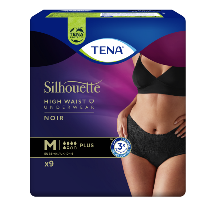 TENA Silhouette Plus High Waist Noir Medium