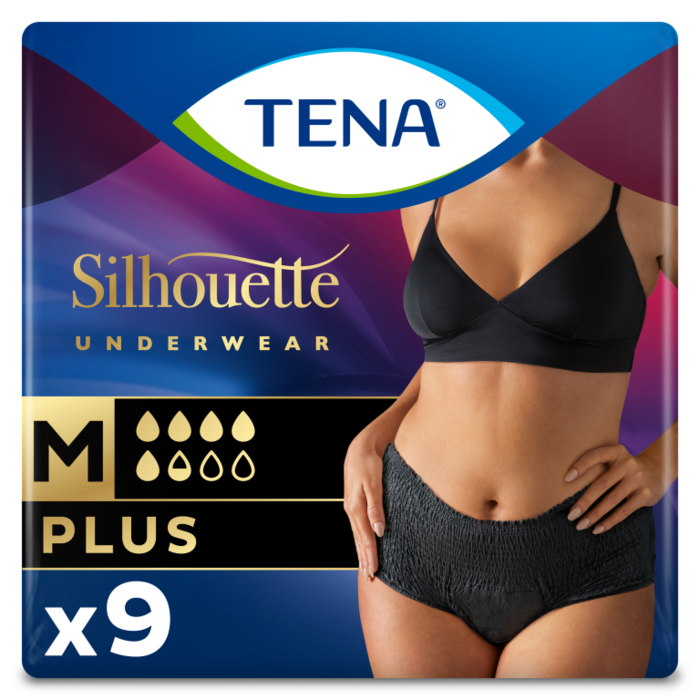 TENA Silhouette Plus High Waist Noir Medium