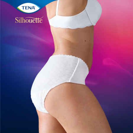 TENA Silhouette Normal Low Waist Blanc  (M/ L) (oude variant)