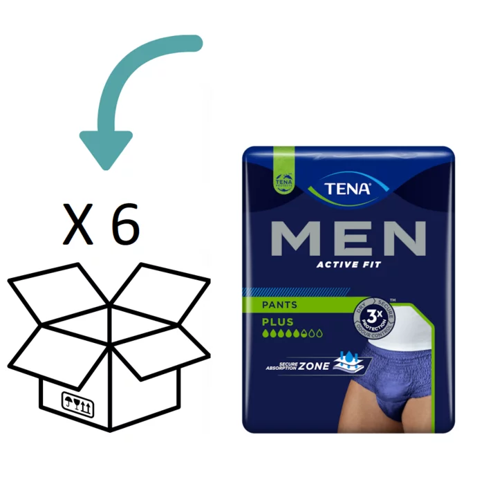 6 pakken TENA Men Active Fit Pants