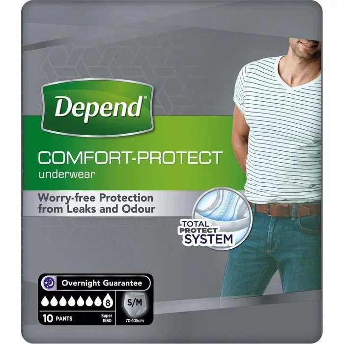 Depend Pants voor mannen Super  S/M - 6 Pakken