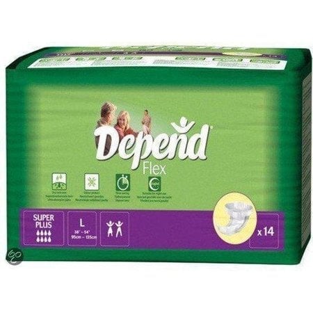 Depend Flex Super Plus | 4 pakken | 56 stuks