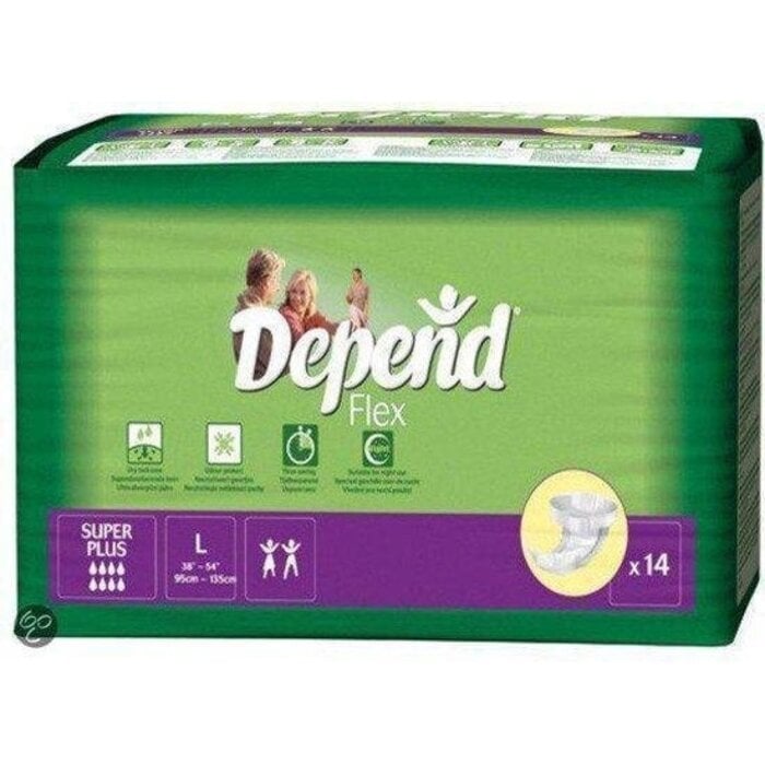 Depend Flex Super Plus | 4 pakken | 56 stuks
