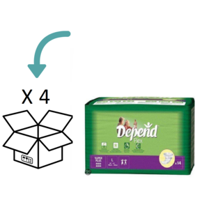Depend Flex Super Plus | 4 pakken | 56 stuks