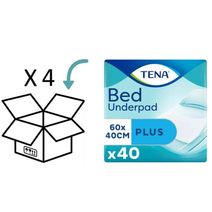 4 pakken  - TENA Bed Plus 60 x 40 cm  - 160 stuks
