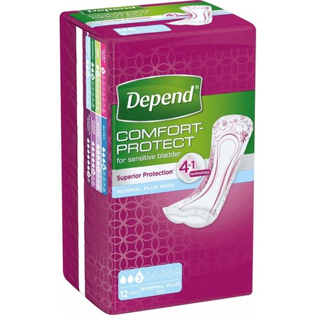 Depend verband Normal Plus - 12 pakken - 144 stuks