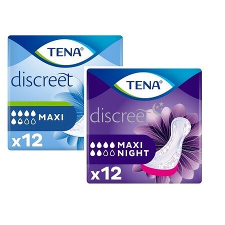 TENA Discreet Maxi + Maxi Night - 10 pakken