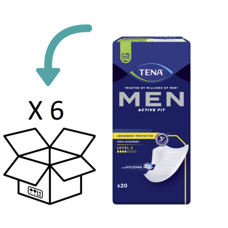 TENA Men Level 2  - 6 pakken - 120 stuks - Copy