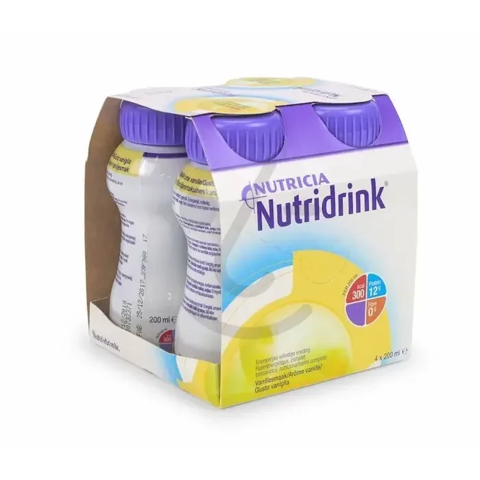 Nutridrink Vanille 6 x 4 flesjes van 200 ml