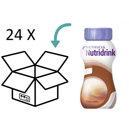 Nutridrink Chocolade 6 x 4 flesjes van 200 ml
