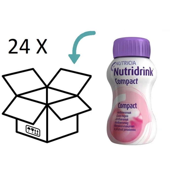 Nutridrink Compact Aardbei 24 x 125ml