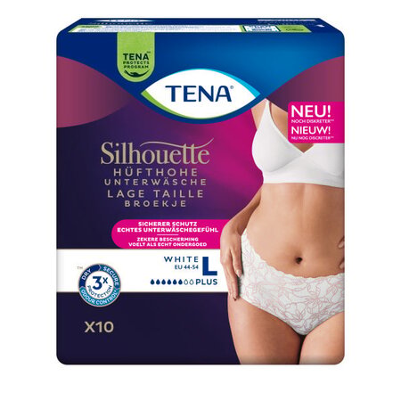 TENA Silhouette Plus Blanc - Lage Taille  (nieuw!)