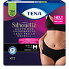 6 pakken TENA Silhouette Plus Noir - Lage Taille M/ L (Nieuw)