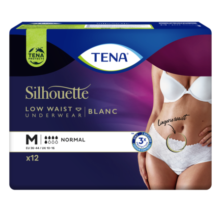 TENA Silhouette Normal Low Waist Blanc  Medium