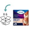 6 pakken - TENA Silhouette Classic Plus Crème Hoge Taille M/ L