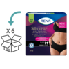 6 pakken TENA Silhouette Plus Low Waist Black M / L