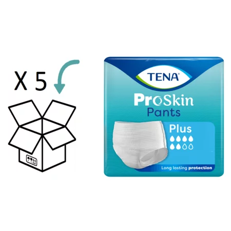 5 pakken - TENA Pants Plus ProSkin  (van XXS tot XL) - Voordeelverpakking