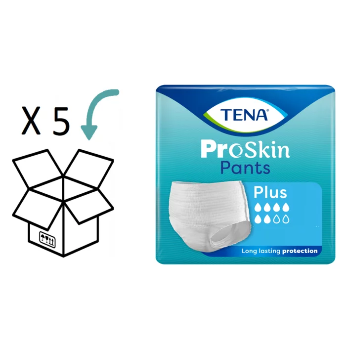 5 pakken - TENA Pants Plus ProSkin  (van XXS tot XL) - Voordeelverpakking