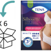 6 pakken TENA Silhouette Plus Blanc - Lage Taille  (nieuw!)