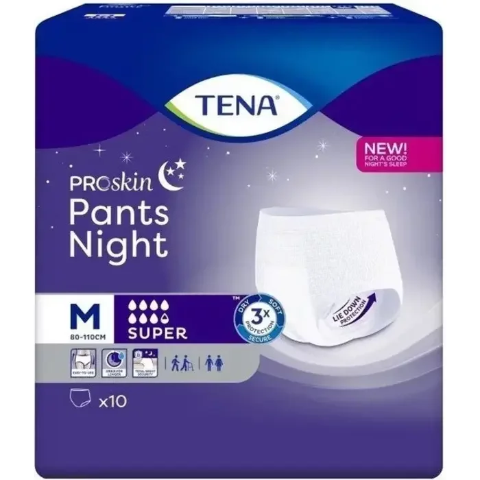TENA ProSkin Pants Night Super Medium 10 stuks